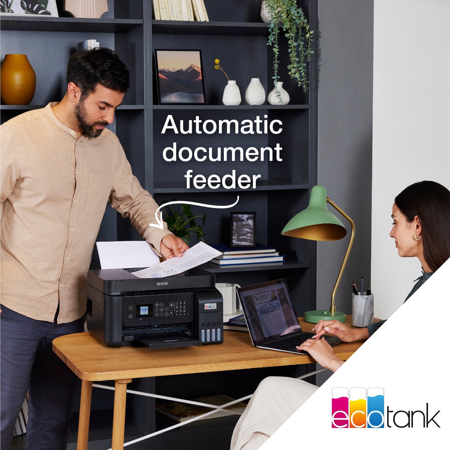 Epson ecotank et-4800 all-in-one inkjetprinter met faxfunctie (zwart)