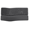 Trust keyra ergonomisch draadloos toetsenbord (zwart, us lay-out (qwerty), 100%, 2.4 ghz usb | bluetooth)