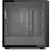 Sharkoon rebel c70g rgb midi tower behuizing (zwart houtkleur | 2x usb-a | 1x usb-c | rgb | tempered glass)