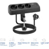 Act connectivity stekkerdoos met 3 type-f stopcontacten stekkerdoos (zwart, 30w power delivery, usb type-c a poorten)