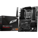 Msi pro b650-s wifi socket am5 moederbord (zwart, raid, 2.5 gbe-lan, wi-fi 6e, bt, sound, atx) - afbeelding 1
