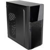 Silverstone sst-ps13b midi tower behuizing (zwart | 2x usb-a)