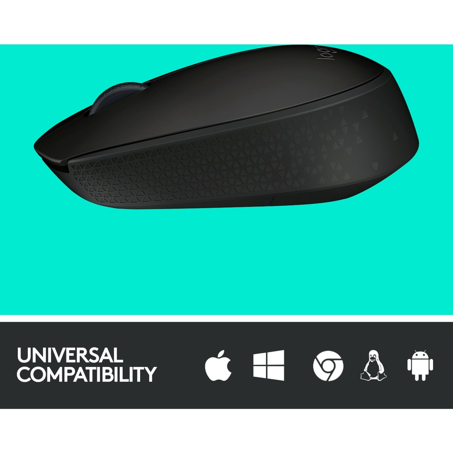 Logitech b170 muis (zwart, draadloos)