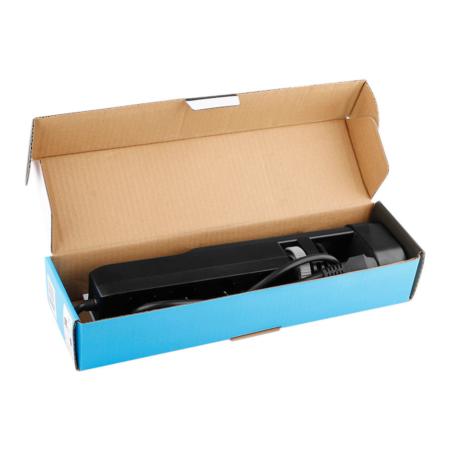 Neomounts ds22-840bl6 bureaucontactdoos met klem en usb-c en usb-a poorten - quick-charge stekkerdoos (zwart)