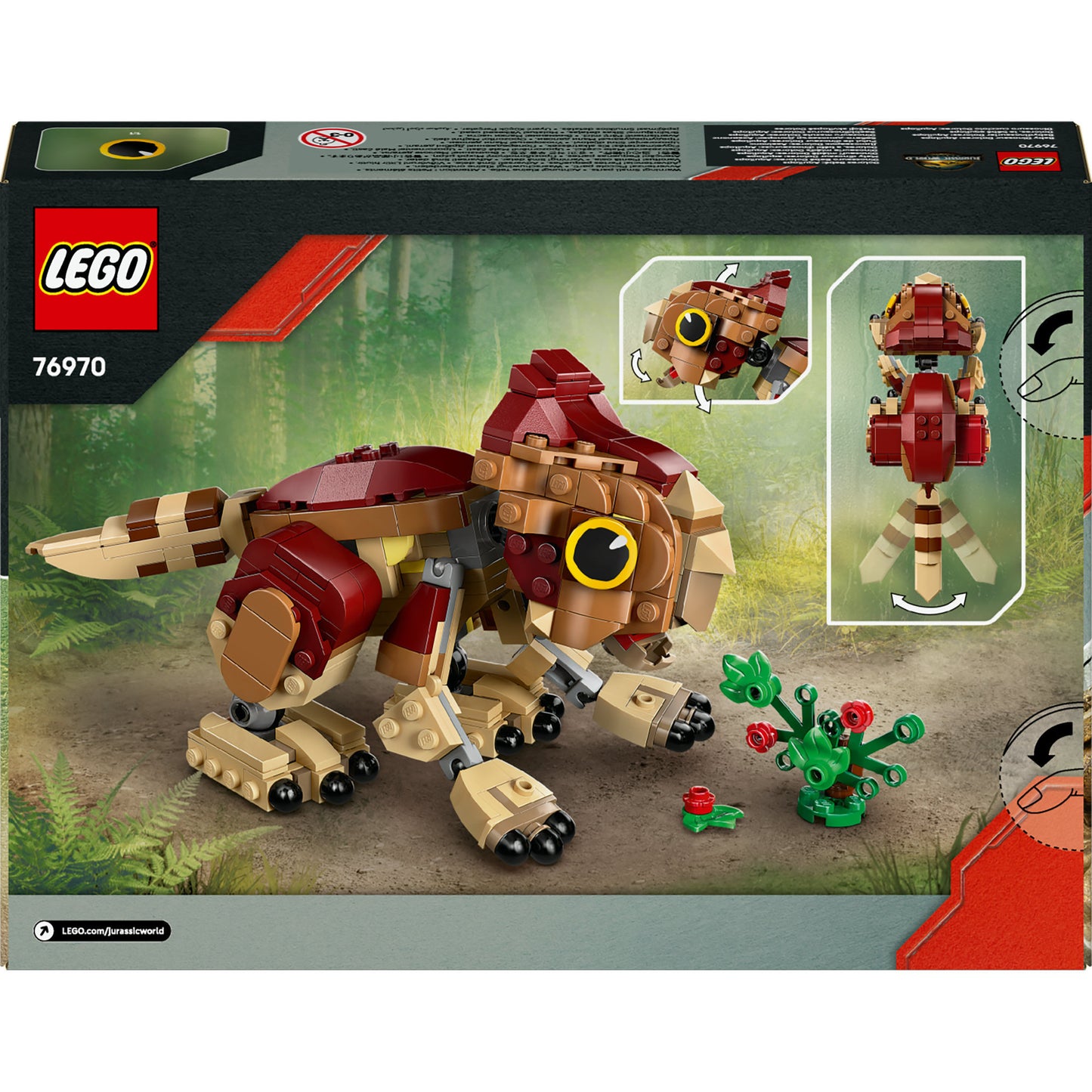 Lego jurassic world 76970 babydinosaurus dolores: aquilops
