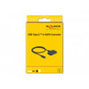 Delock usb type-c converter to 22 pin sata 6 gb s (zwart)