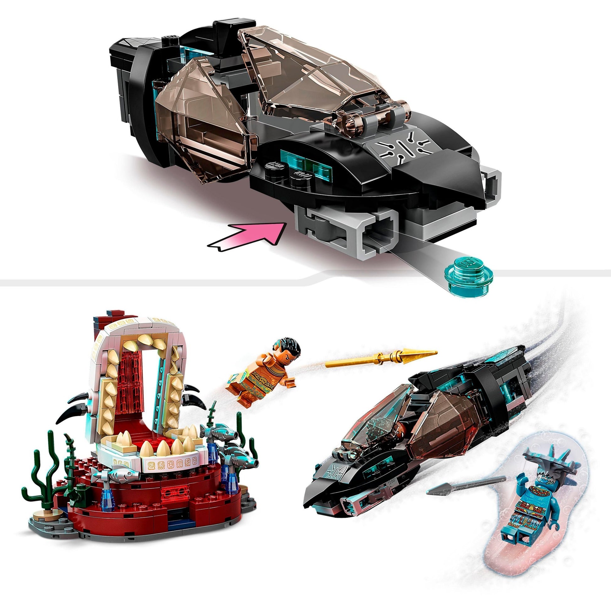 Lego marvel super heroes 76213 koning namor’s troonzaal