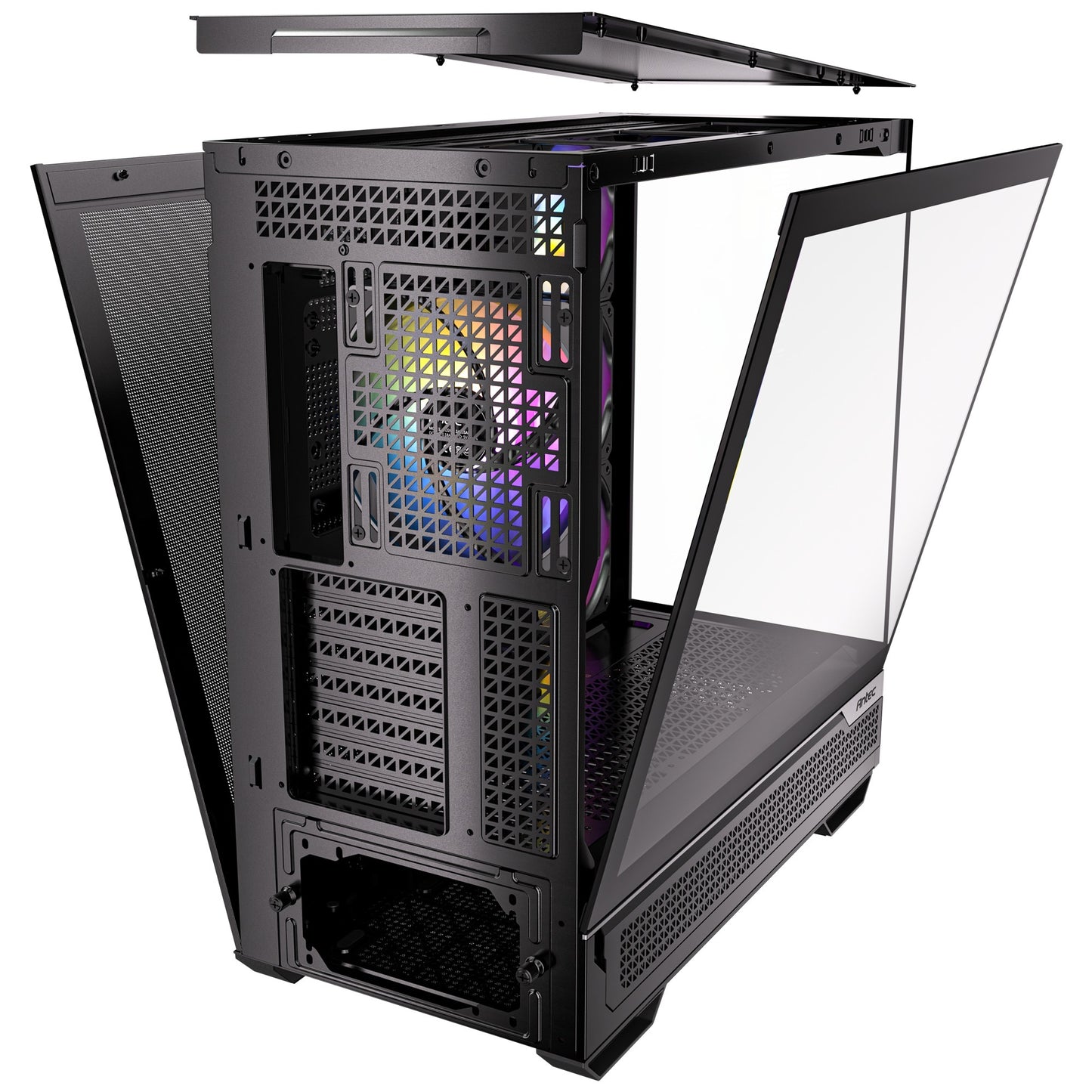 Antec c7 argb midi tower behuizing (zwart | 2x usb-a | 1x usb-c | tempered glass)