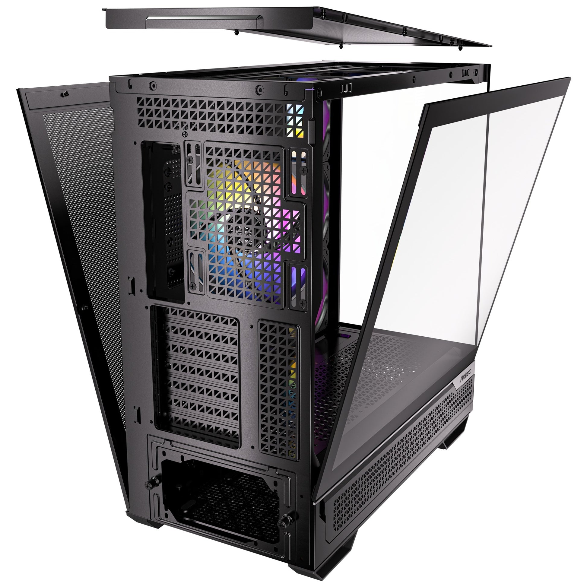 Antec c7 argb midi tower behuizing (zwart | 2x usb-a | 1x usb-c | tempered glass)