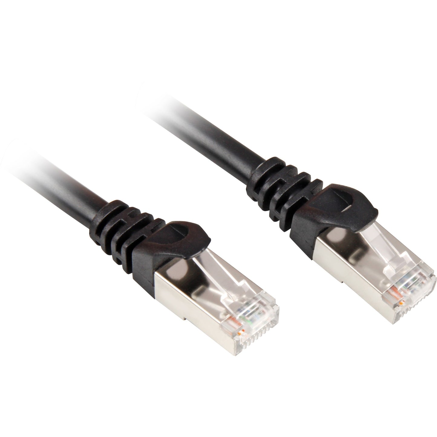 Sharkoon cat.6 netwerkkabel (zwart, 1,5 meter, sftp, rj-45)