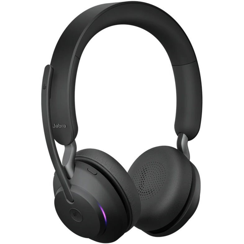 Jabra evolve2 65, ms stereo on-ear headset (zwart, microsoft teams, bluetooth)