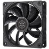 Silverstone shark force 120 case fan (zwart, 120 x 120 x 25 mm, pwm)