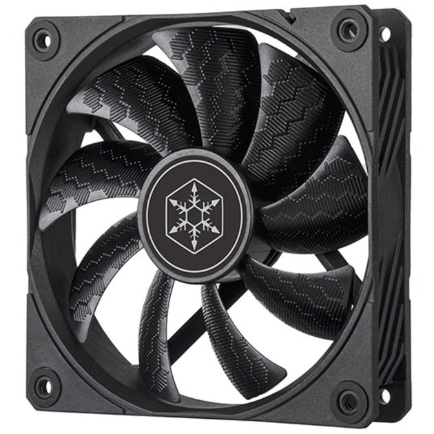 Silverstone shark force 120 case fan (zwart, 120 x 120 x 25 mm, pwm)