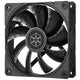 Silverstone shark force 120 case fan (zwart, 120 x 120 x 25 mm, pwm)