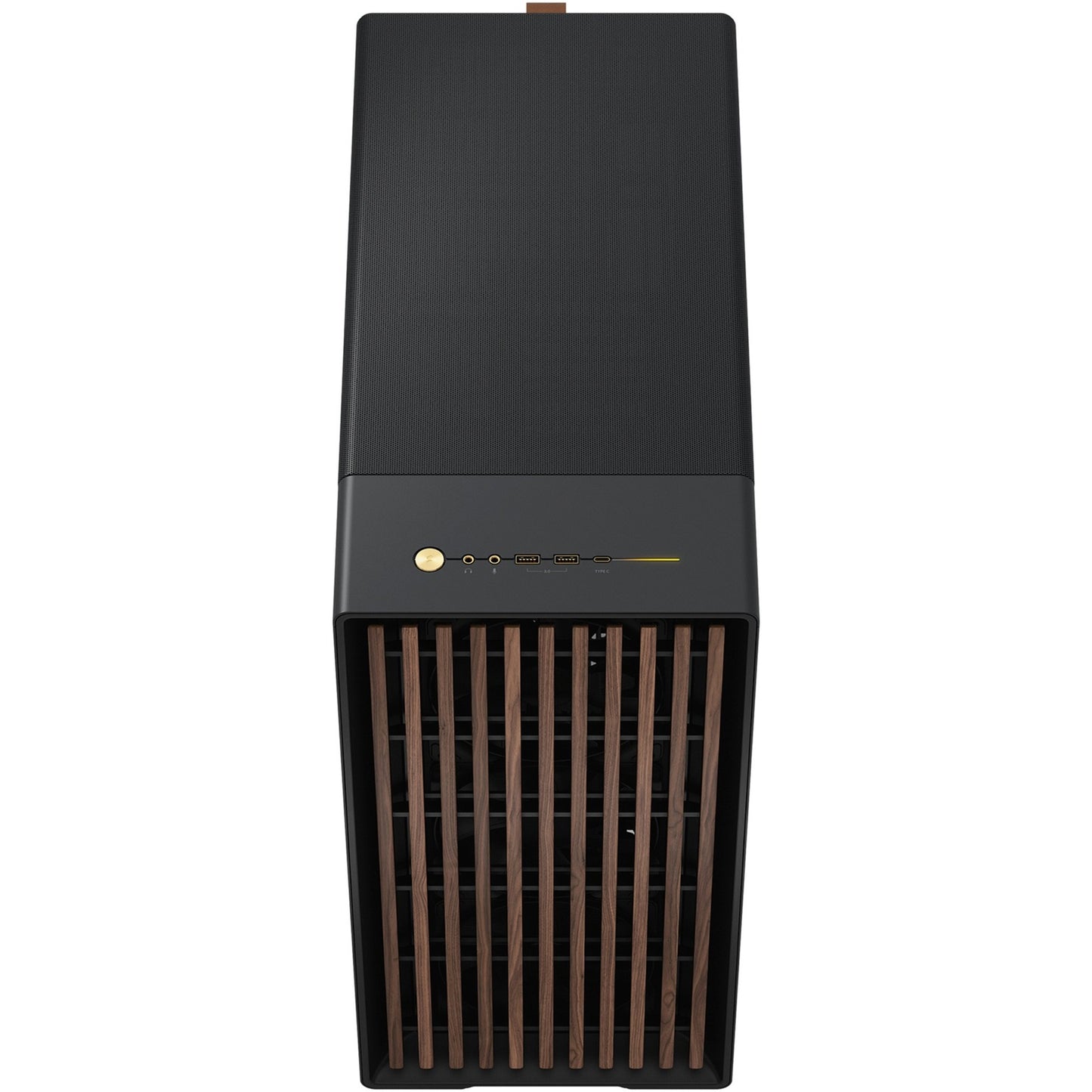 Fractal design north xl midi tower behuizing (zwart houtkleur | 2x usb-a | 1x usb-c)