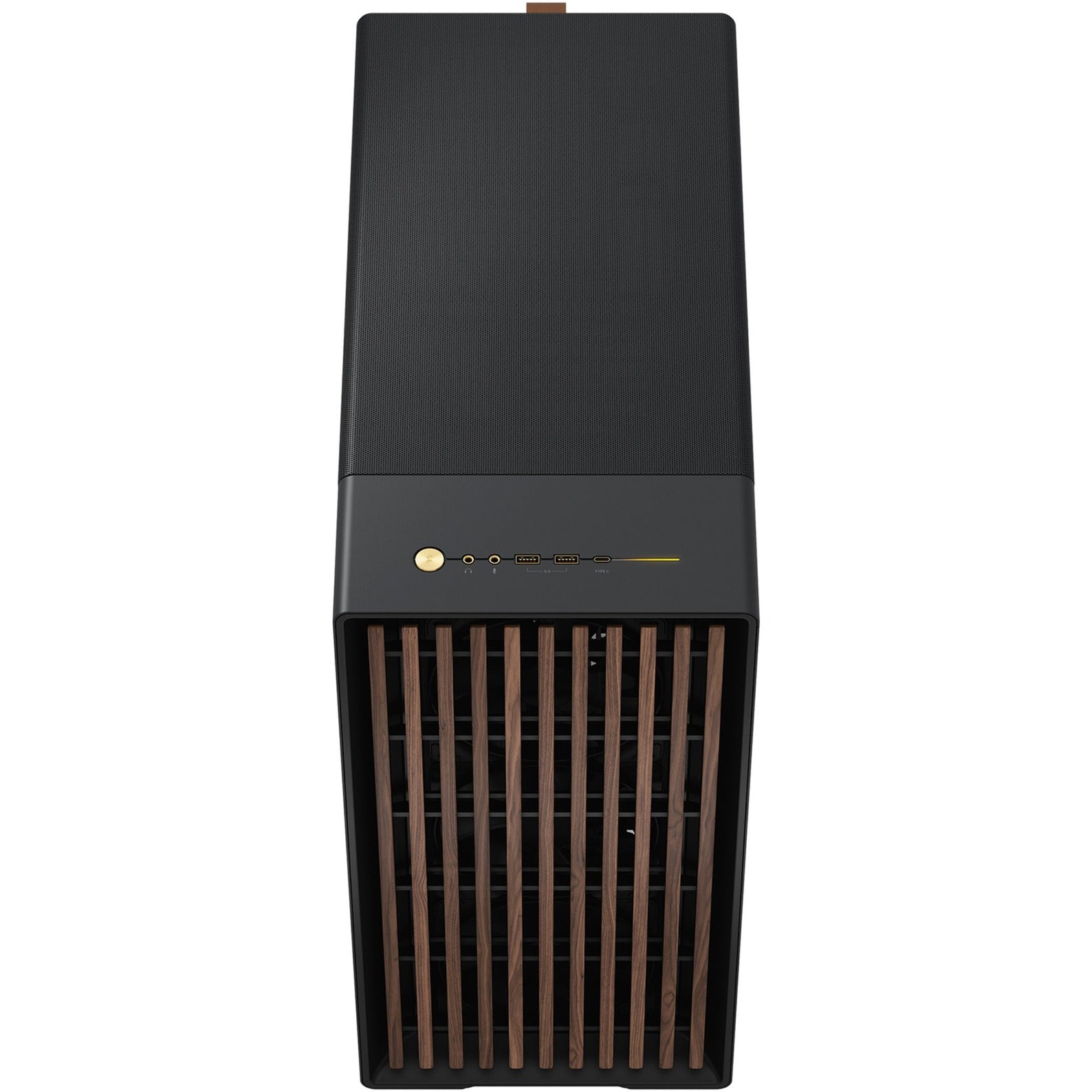 Fractal design north xl midi tower behuizing (zwart houtkleur | 2x usb-a | 1x usb-c)