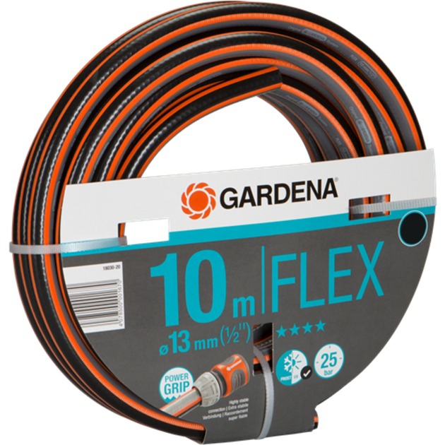 Gardena comfort flex slang 13 mm (1 2 ) (zwart oranje, 18030-20, 10 m)