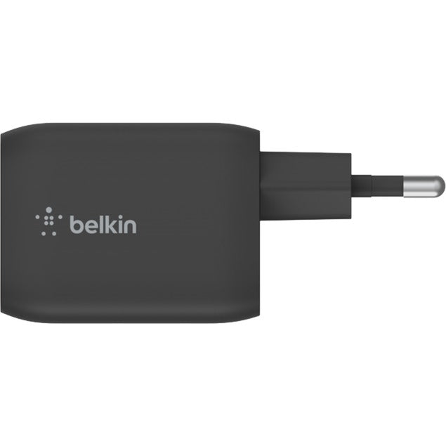 Belkin boostcharge pro 2-poorts usb-c gan-wandlader met pps (65 w) (zwart)
