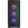 Silverstone fara 514x midi tower behuizing (zwart | 2x usb-a | 1x usb-c | rgb | tempered glass)