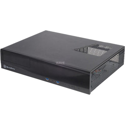 Silverstone milo ml03b desktop behuizing (zwart | 2x usb-a)