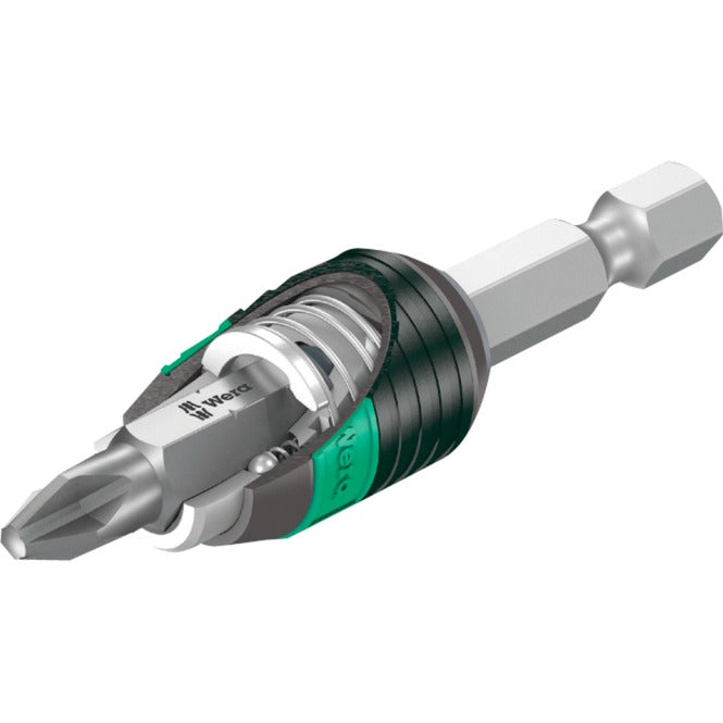 Wera bit-safe 61 universal 1, 61‑delig bitset (zwart groen)