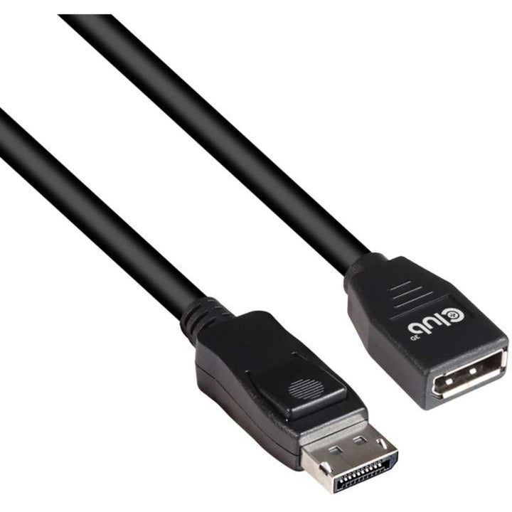 Club 3d displayport 1.4 hbr3 verlengkabel (zwart, 2 meter)