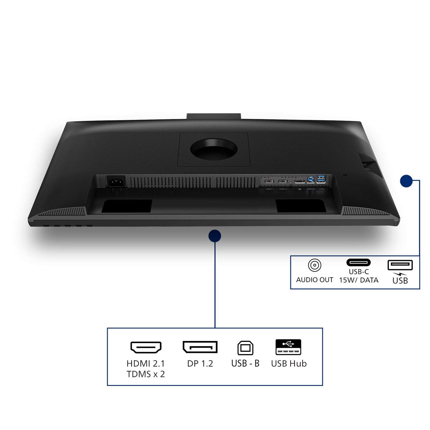 Philips 27b2n3500jh 00 27 monitor (zwart, hdmi, displayport, usb-c, webcam, 120 hz)