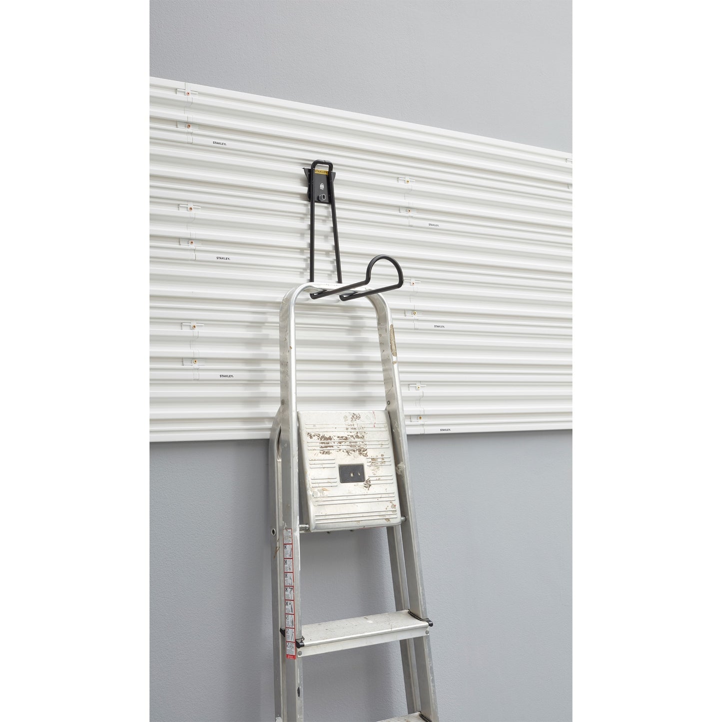 Stanley track wall - ladderhaak houder (zwart)
