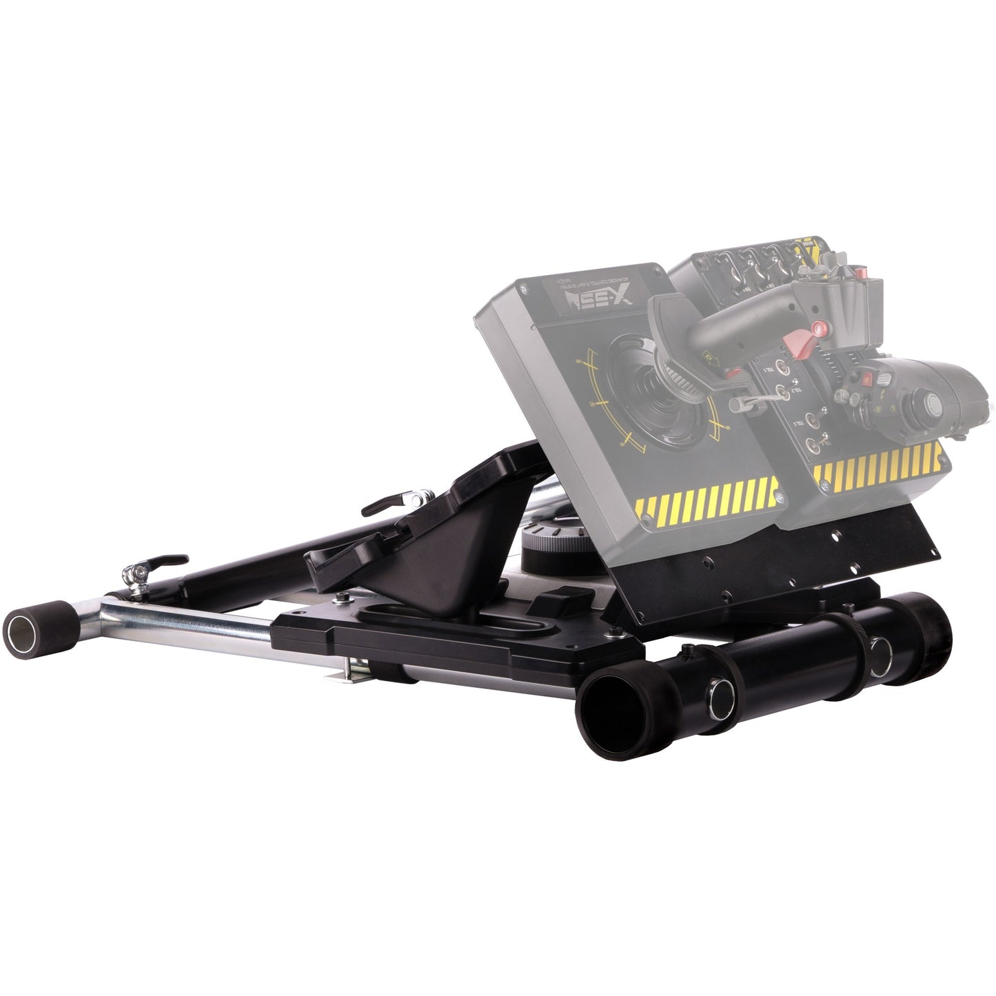 Wheel stand pro deluxe v2 thrustmaster hotas warth houder (zwart, voor thrustmaster hotas warthog, saitek x-55, x52, pro en x65)