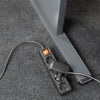 Act connectivity stekkerdoos met lichtgevende schakelaar, 4 sockets, 2 m, zwart stekkerdoos (zwart)