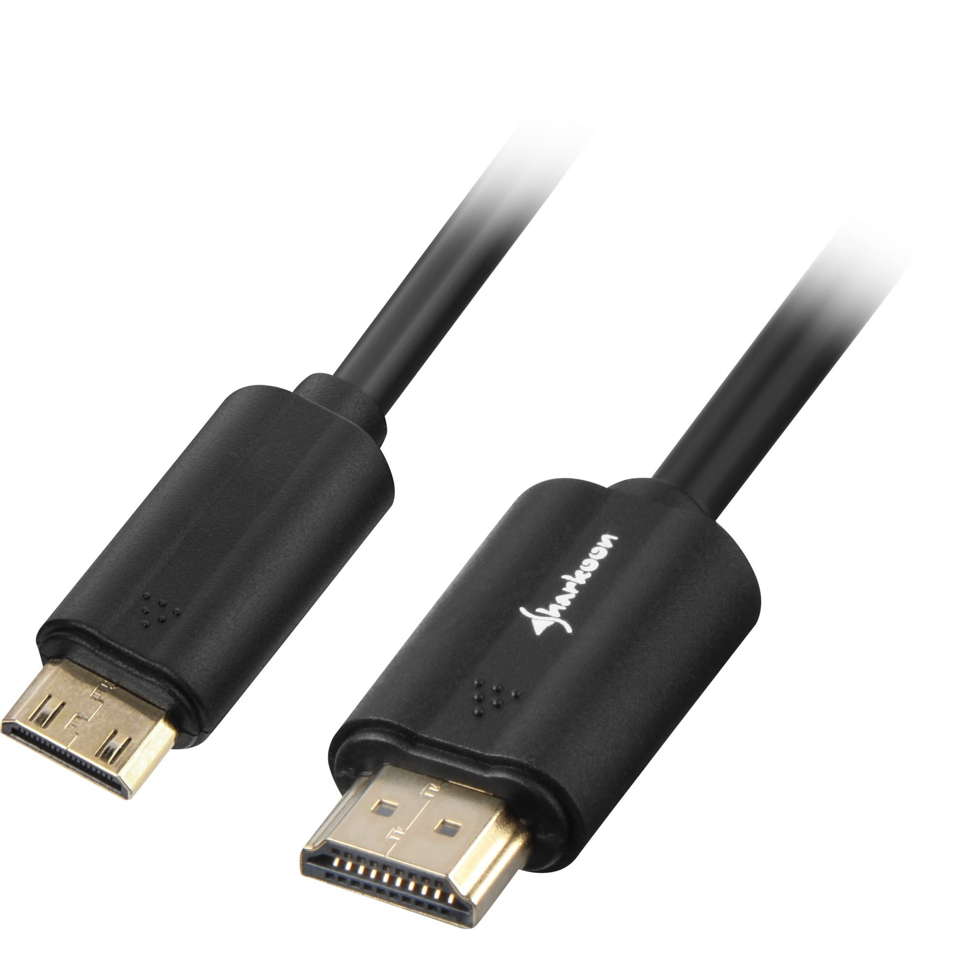 Sharkoon hdmi > mini-hdmi 2.0 adapter (zwart, 1 meter, 4k)