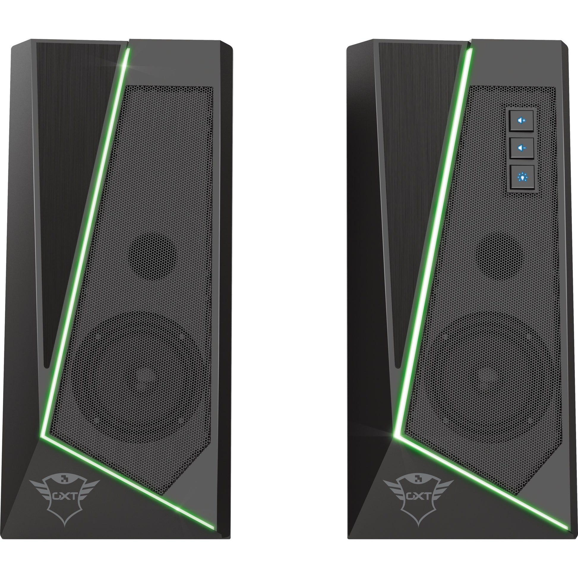 Trust gxt 609 zoxa rgb-verlichte speakerset pc-luidspreker (zwart, rgb led)