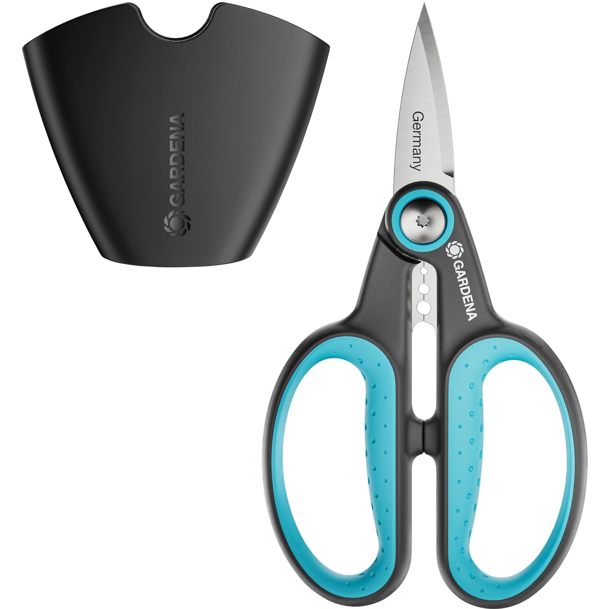 Gardena herbcut set snoeischaar (grijs turquoise)