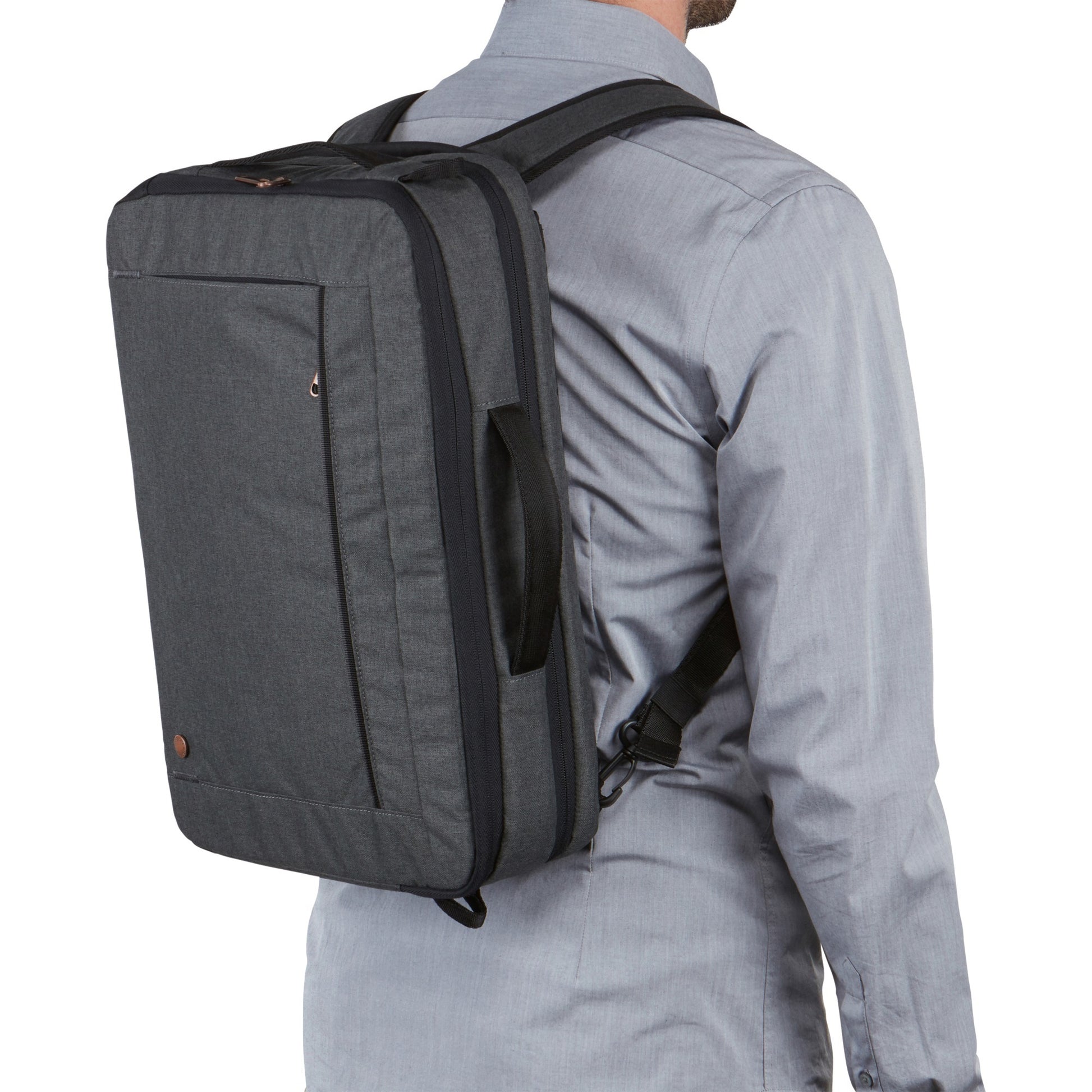 Case logic era 15.6 hybrid briefcase eracv-116-obsidian laptoptas (donkergrijs)