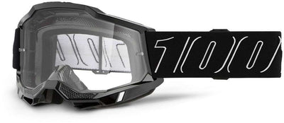 100% accuri 2 (clear lens) black line - goggle