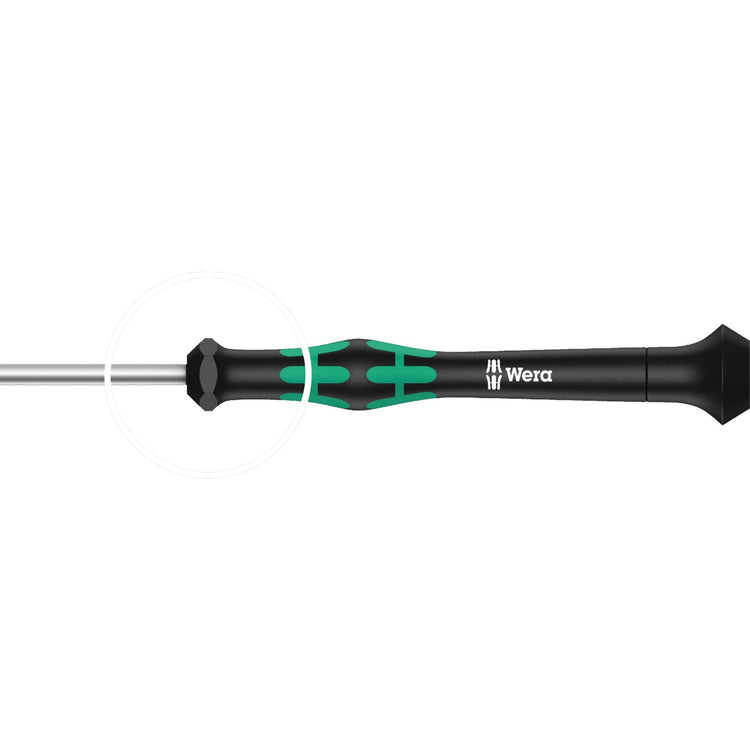 Wera kraftform 12sb1 micro-schroevendraaierset (zwart groen, voor elektrische apparaten)