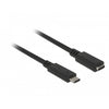 Delock usb-c verlengkabel (zwart, 2 meter)