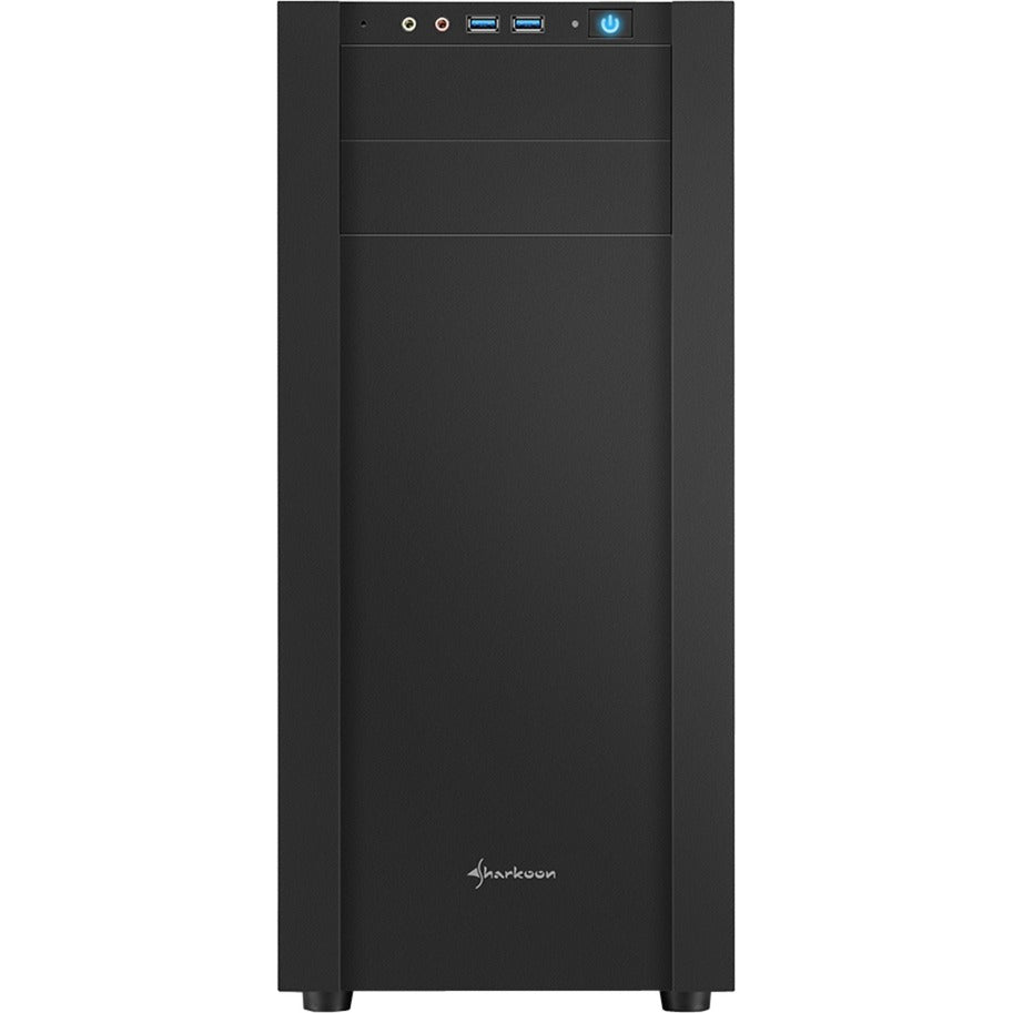 Sharkoon s25-w midi tower behuizing (zwart | 2x usb-a | window)