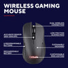 Trust gxt 931 ybar draadloze gamingmuis (zwart, 200 - 7.200 dpi, 2.4ghz bluetooth usb)