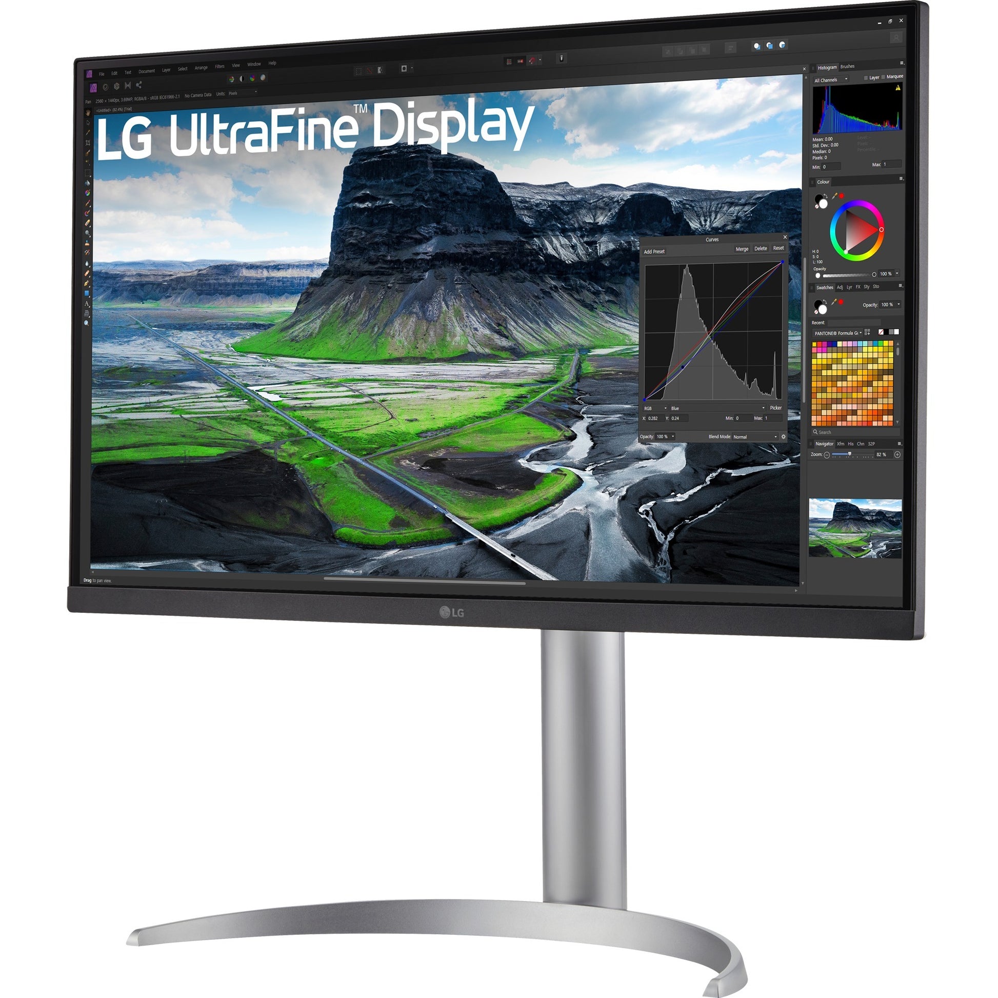Lg ultrafine 27uq850v-w 27 4k uhd monitor (wit zilver, 2x hdmi, displayport, 2x usb-a, usb-b, usb-c)