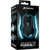 Sharkoon shark force ii gaming muis (zwart, 400 - 4200 dpi, meerkleurige leds)