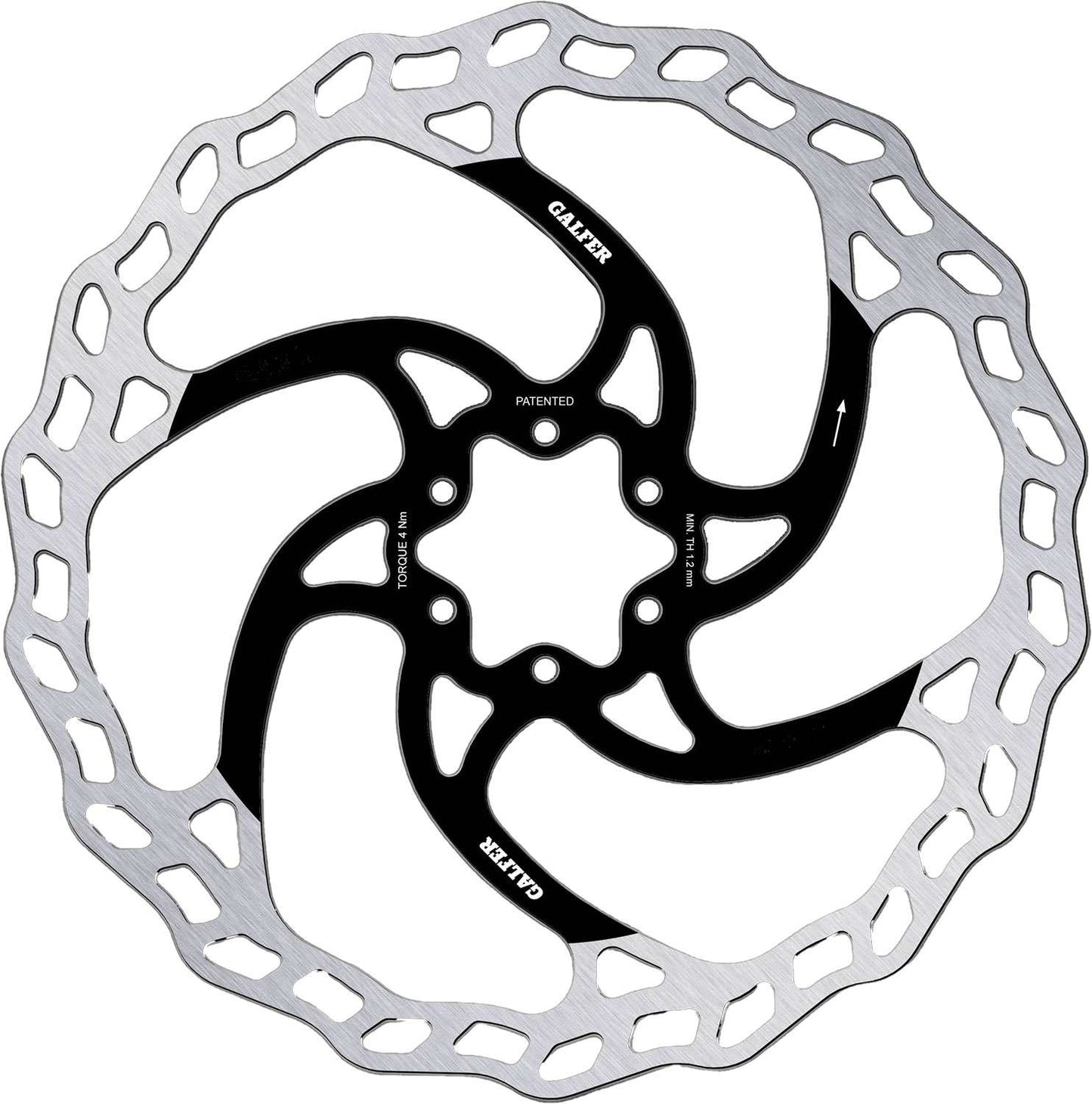 Galfer bike wave® fixed e-bike enduro 6-bolt disc rotor