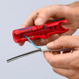 Knipex universele kabelstripper 1685125sb kabelstrip- ontmantelingsgereedschap (rood blauw) - afbeelding 5