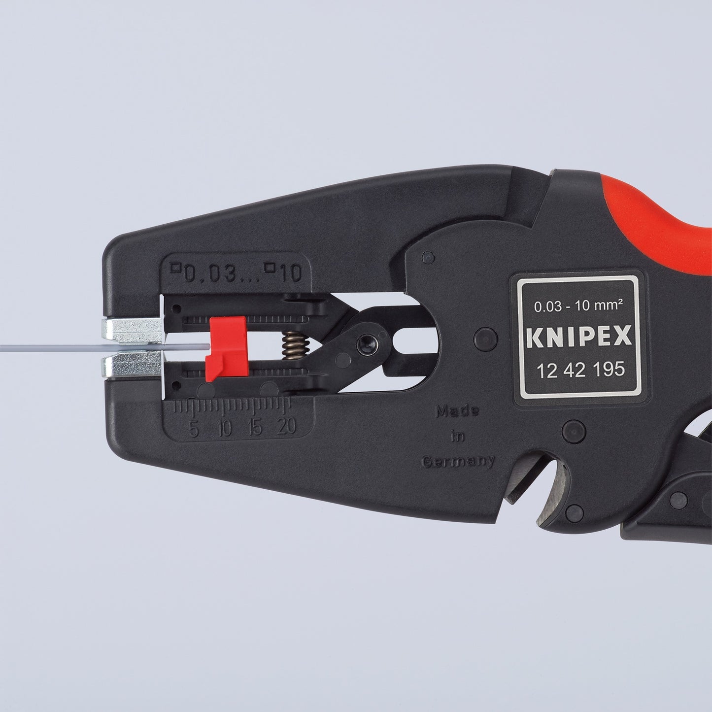 Knipex multistrip 10 automatische afstriptang 1242195 (zwart rood)