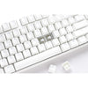 Ducky one 3 classic pure white rgb mechanisch toetsenbord (wit, us lay-out (qwerty), cherry mx silent red, 100%, rgb led, double-shot pbt, hot-swappable, quack mechanics)