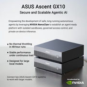 Asus ascent gx10 arm v9.2-a 128 2 mini-pc (donkergrijs | nvidia gb10 grace blackwell | dgx spark | nvlink-c2c | 128 gb | 2 tb ssd) - afbeelding 15
