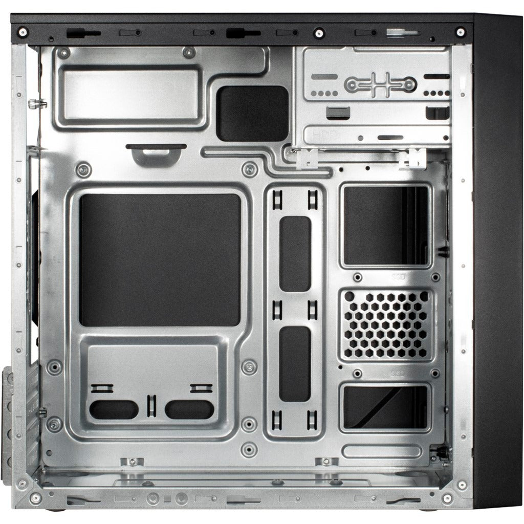 Inter-tech it-6502 romea mini tower behuizing (zwart | 2x usb-a)