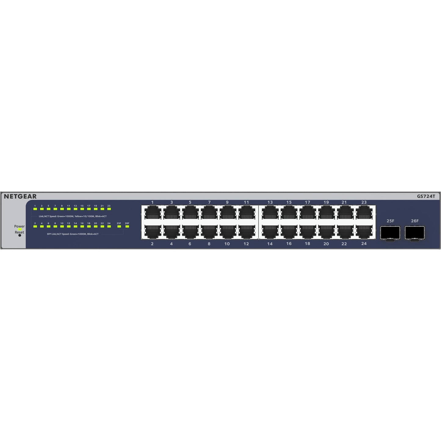 Netgear 24-port gigabit smart switch (gs724tv6)