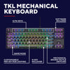 Trust gxt 864 cada compact mechanisch tkl-gamingtoetsenbord (zwart, us lay-out (qwerty), huano brown, rgb)