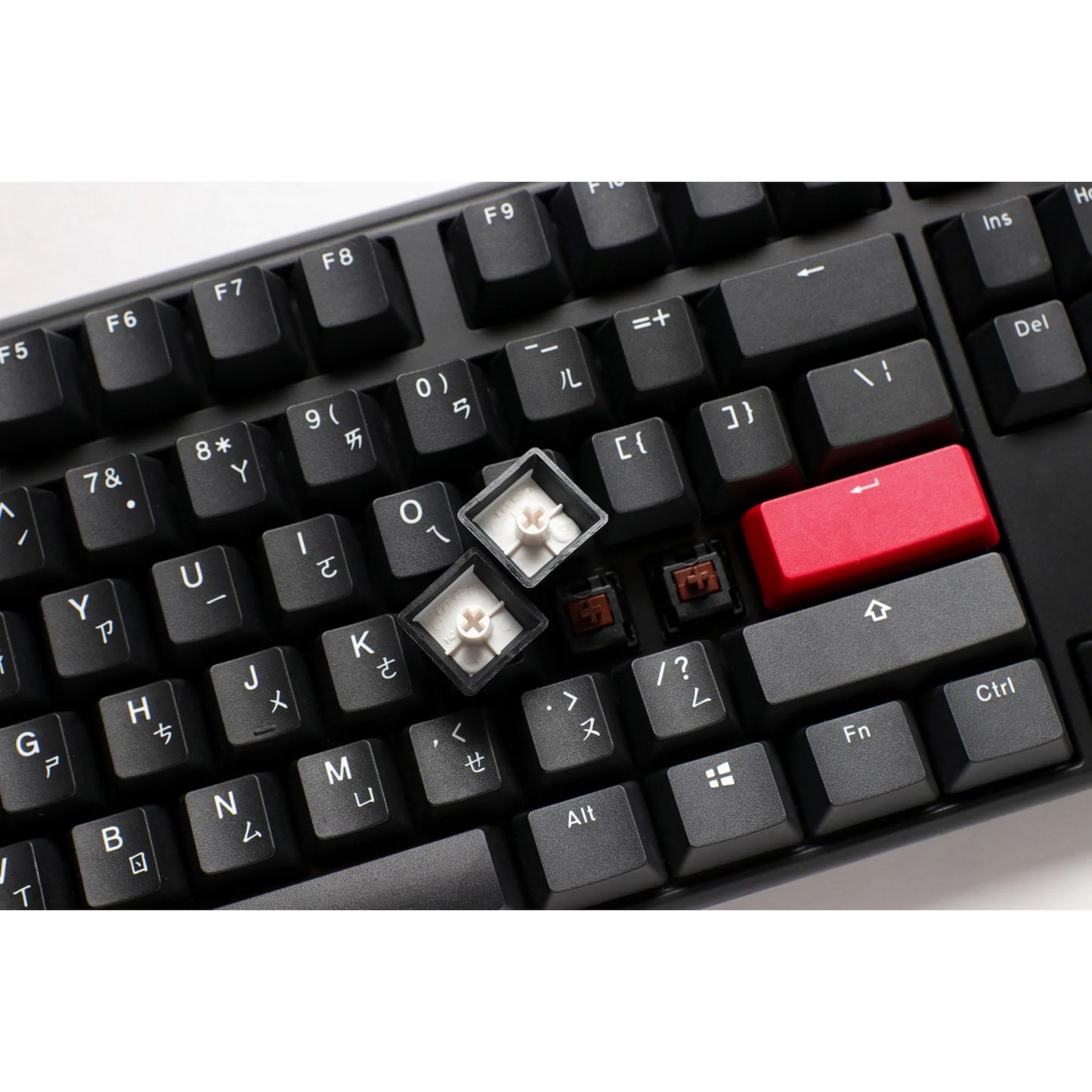 Ducky one 3 carbon black mechanisch toetsenbord (carbon, us lay-out (qwerty), cherry mx brown, 100%, pbt double shot, hot swap)